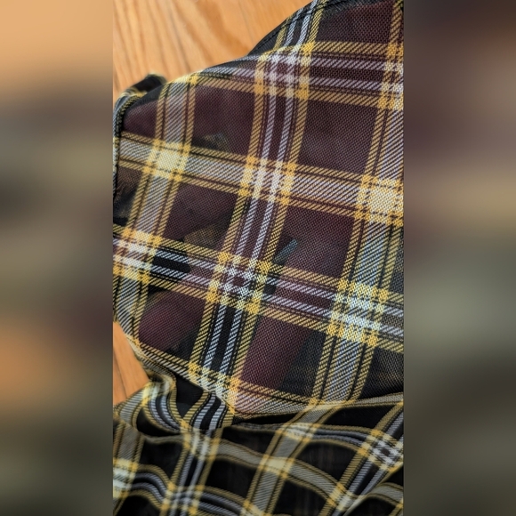 H&M Black and Yellow Plaid Jacket - Picture 3 of 5